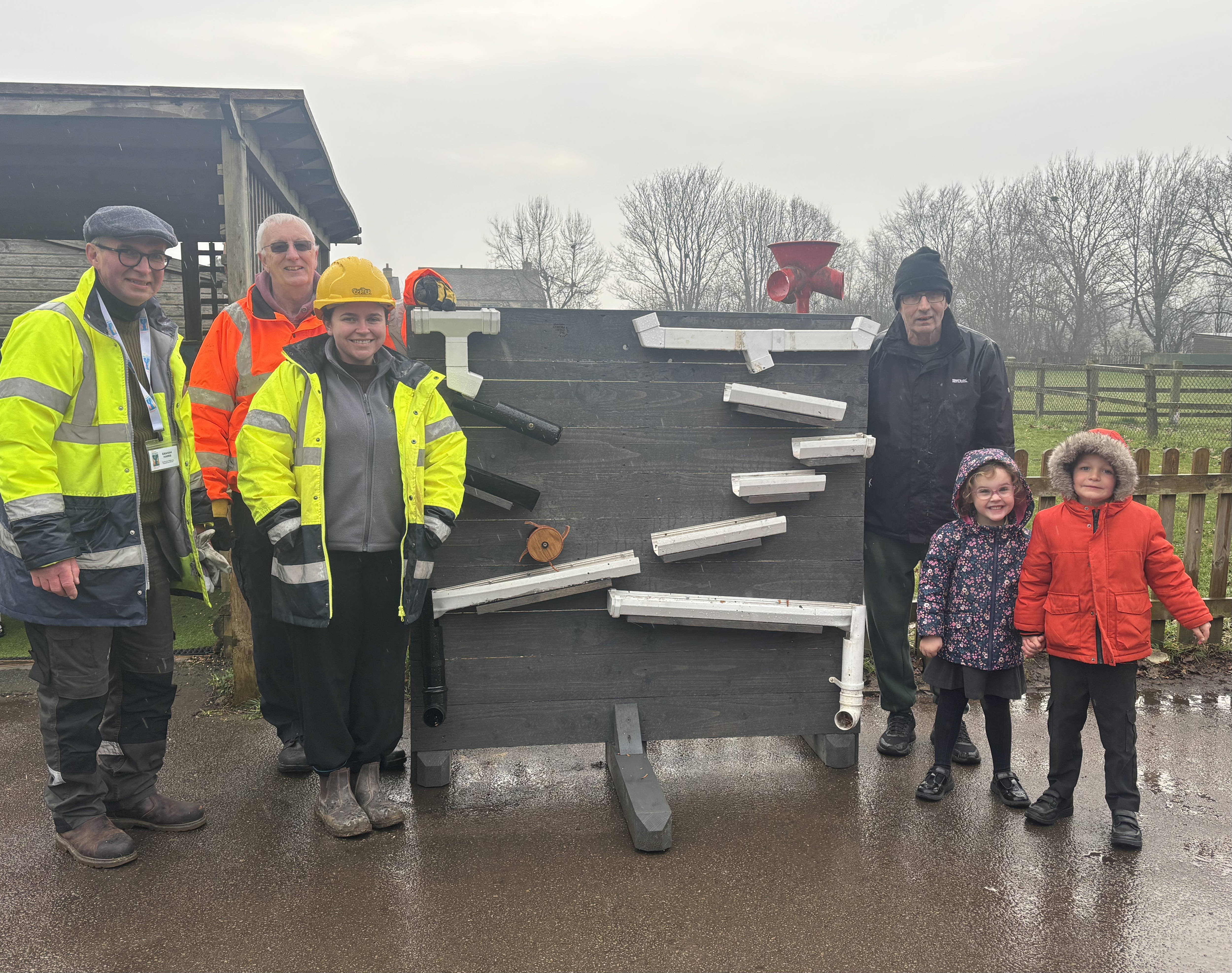 A fun new waterwall play system for local primary school