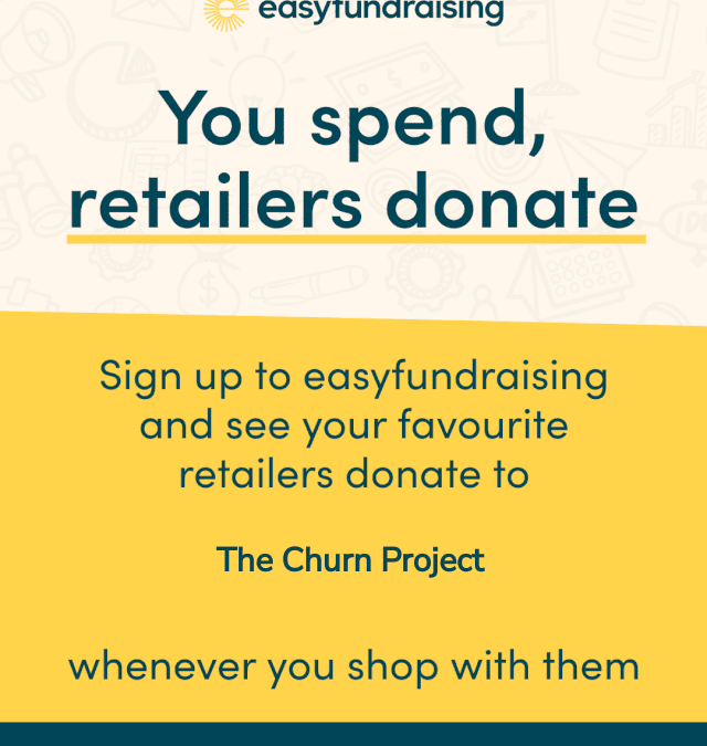 Support The Churn Project for free through online Christmas shopping with easyfundraising